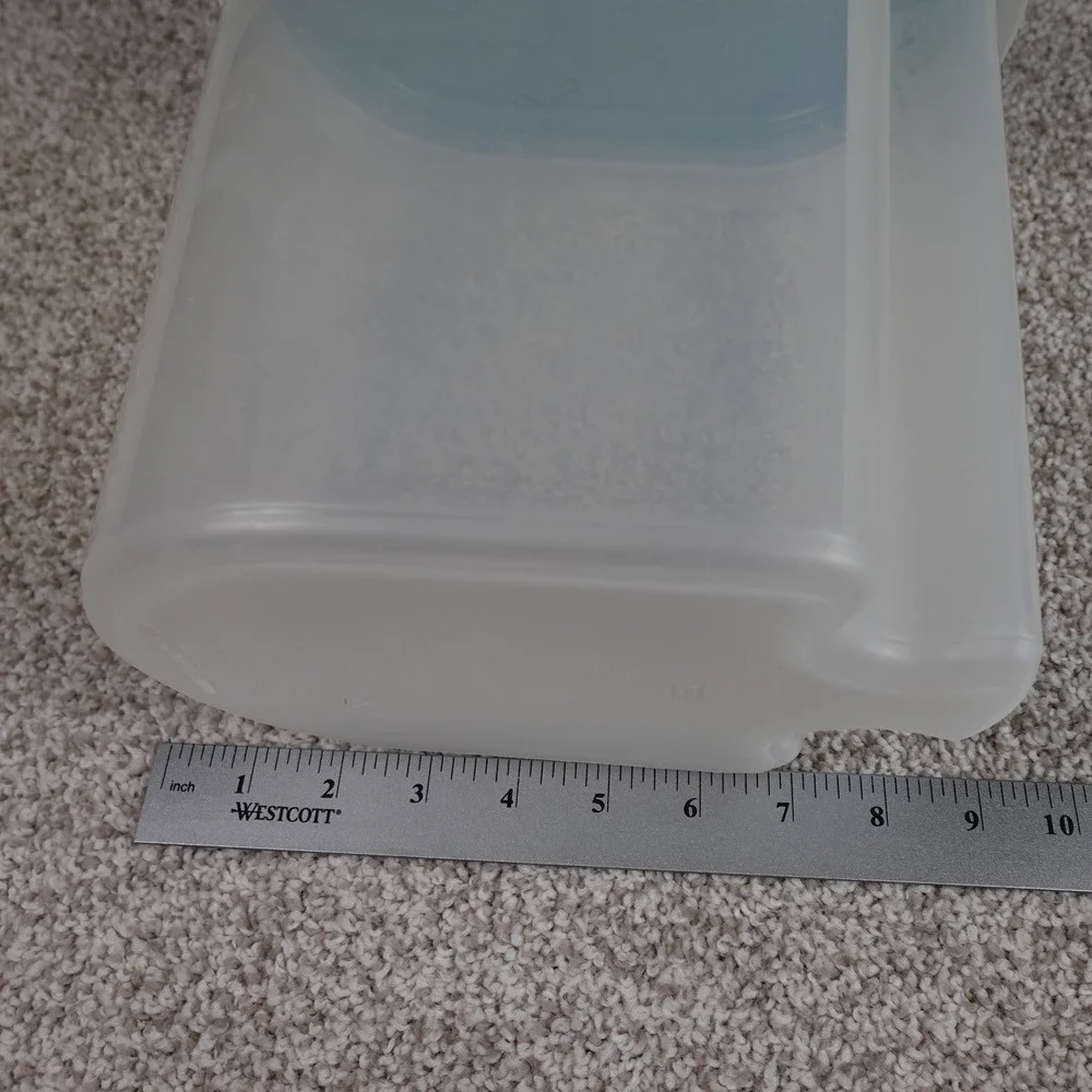 Anchor Hocking 1.5 Gallon Cereal Keeper Translucent Teal Green Flip Top Lid